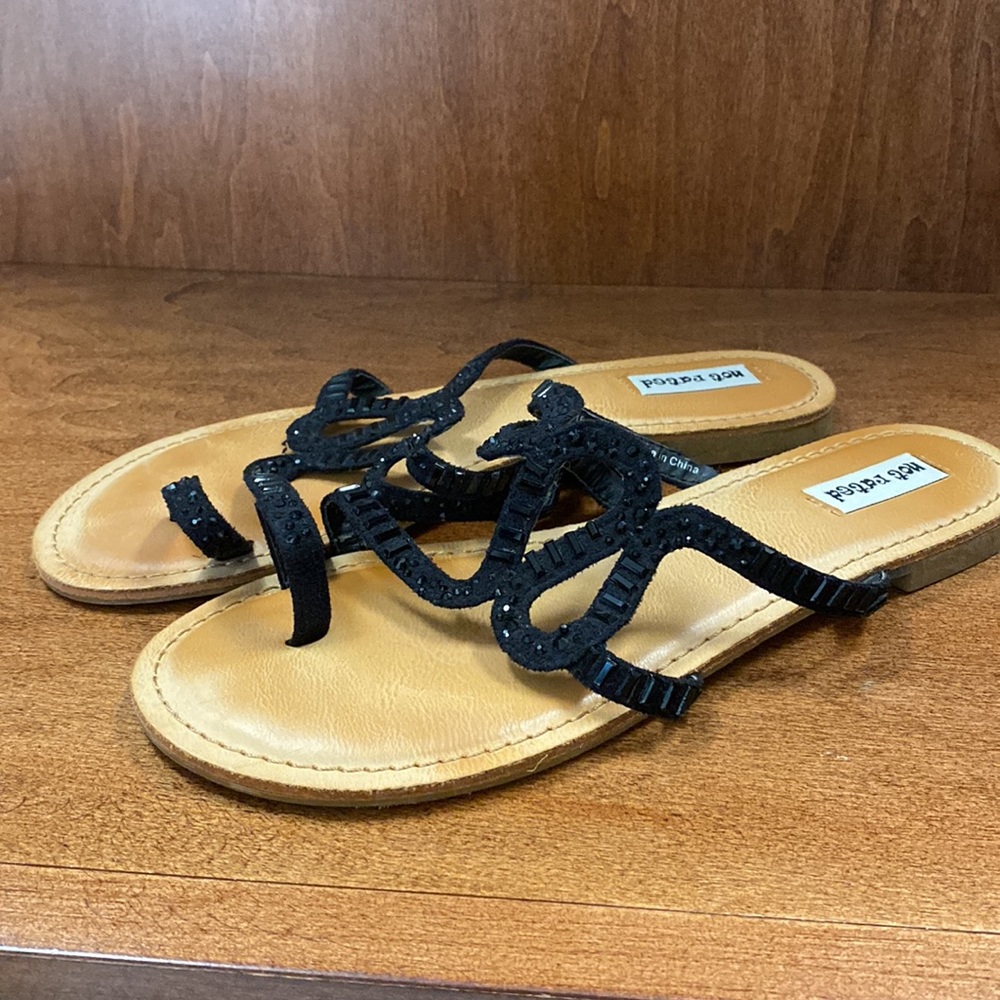 Black sequins sandal - Picture 1 of 5